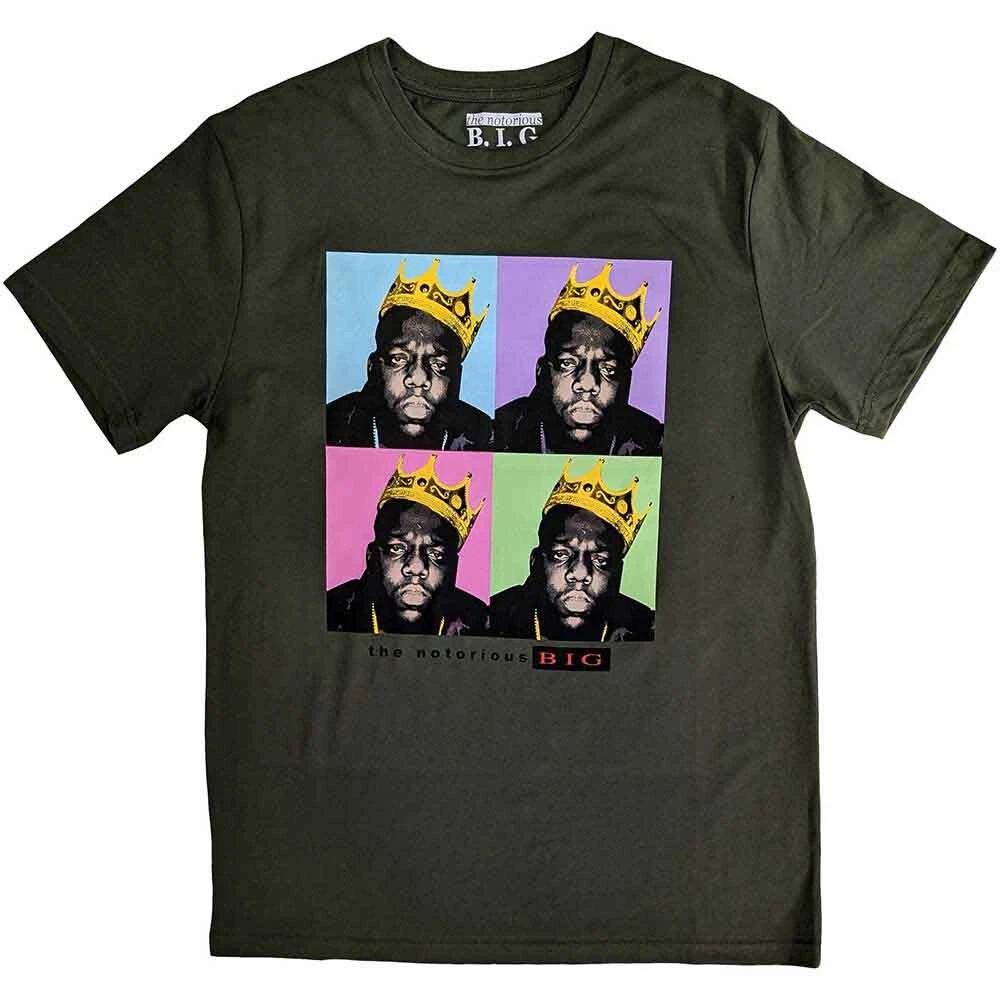 Biggie Smalls Unisex T-Shirt: Crown Pop Art (Small) 2XL