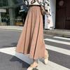 Women's High-waisted Swing Knit Skirt Autumn Winter Long Wool A-line Umbrella Skirt