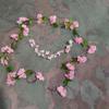 Home Decoration Simulated Wisteria Flower Floral Plants Hanging Garland Cherry Blossom Vine Party Ornaments Fake Flower Strings
