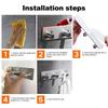 Wall Hook Rack 304 Stainless Steel Adhesive Wall Mounted Coat Hanger Heavy Duty Metal Hook Hat Towel Hanging Hooks for Bathroom Kitchen
