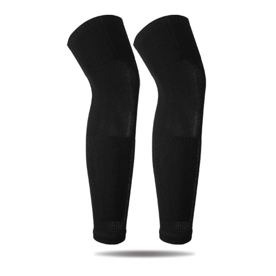 Loogdeel 1 Pair Football Socks Over-The-Knee Soccer Leggings Breathable Sports Knee Pads Leg Cover Joint Knee Support