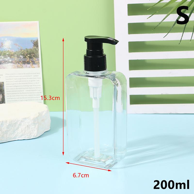 Soap Dispenser Bottle Bathroom Liquid Shampoo Shower Gel Bottle Refillable Storage Container Soap Press Empty Bottles