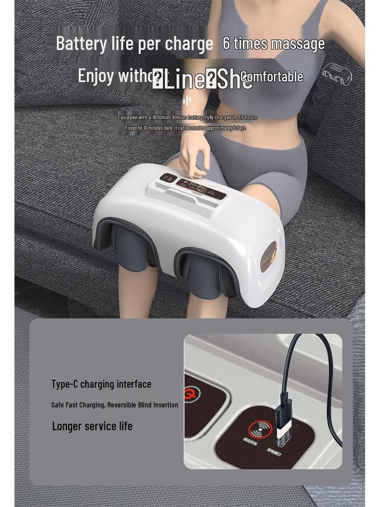 Knee and Foot Massager with Airbag, Remote Control, and Heating for Home Use