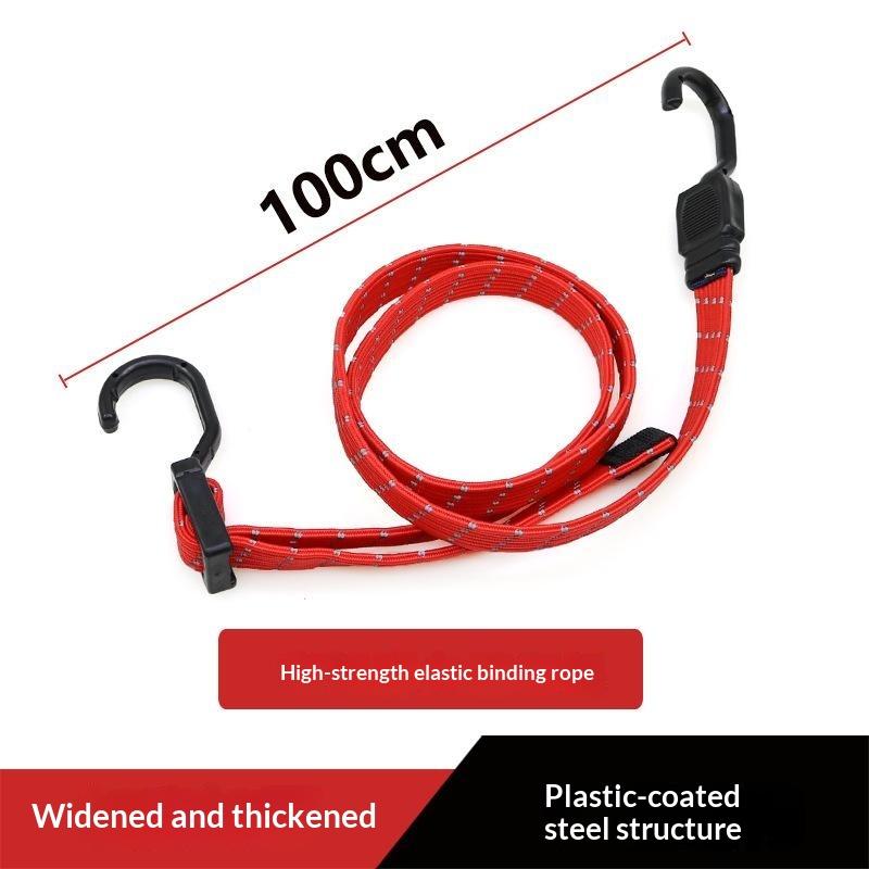 Heavy Duty Elastic Tie Down Straps Widening Flat Stretch Cord for Car Luggage Camping Cargo Securing Use