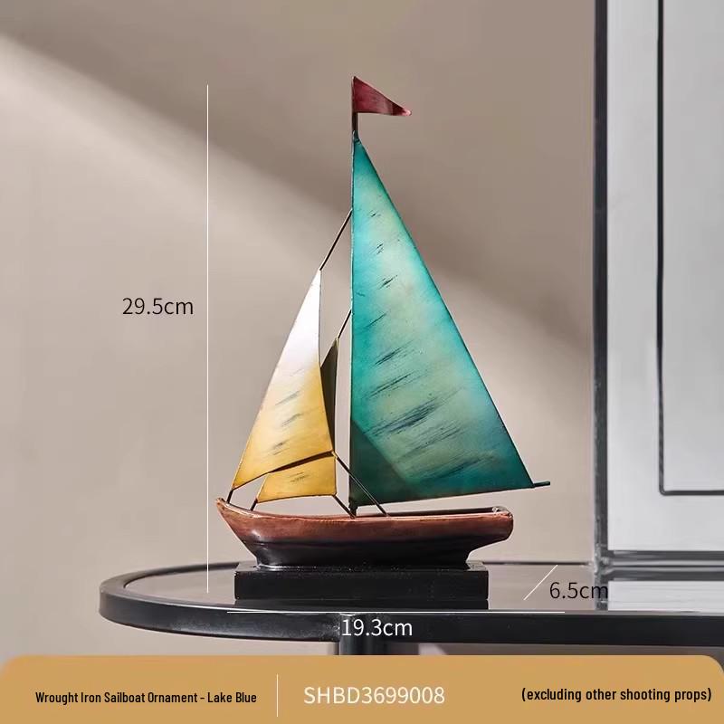 Smooth Sailing Sailboat Model: Luxury Decor for Living Room, TV Stand, or Office Table