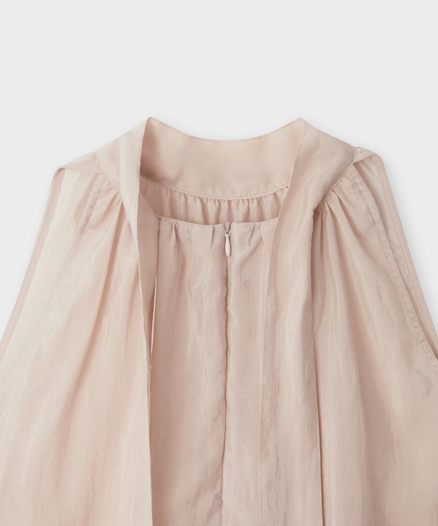 Deolil Glow Halter Neck Blouse_Pink