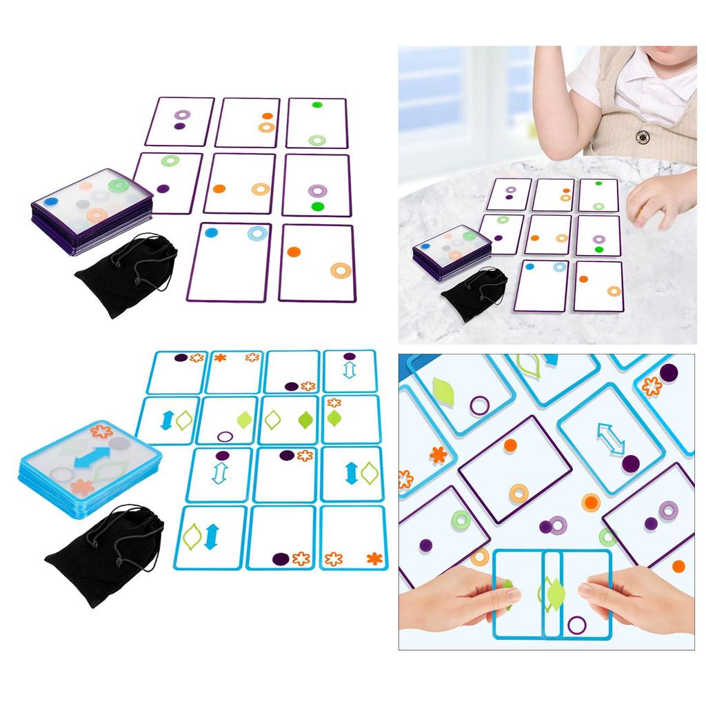 Overlap Card Swish Cards Educational Development Puzzle Game for Games - Interaction Activity