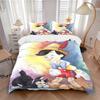 3-teiliges Bettwäscheset mit Pinocchio und Kätzchen-Aufdruck, Weiche und bequeme Bettbezüge für Schlafzimmer, Gästezimmer S078