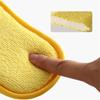 5/10PCS Kitchen Cleaning Scrubbing Sponges Reusable Non-Scratch Microfiber Scrubber Sponge Home Clean Pot Pan Dish Washer Sponge