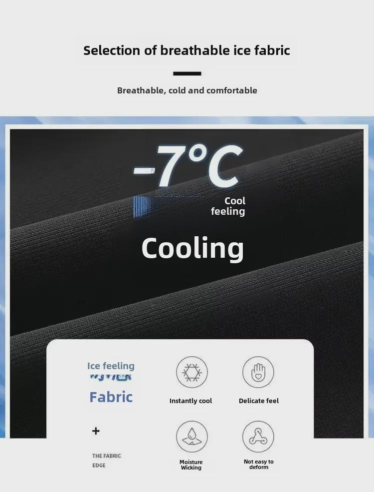 Pantaloni Casual pentru Bărbați din Mătase de Gheață cu Uscare Rapidă, Subțiri, la Modă, Croială Dreaptă pentru Sporturi de Primăvară și Vară.