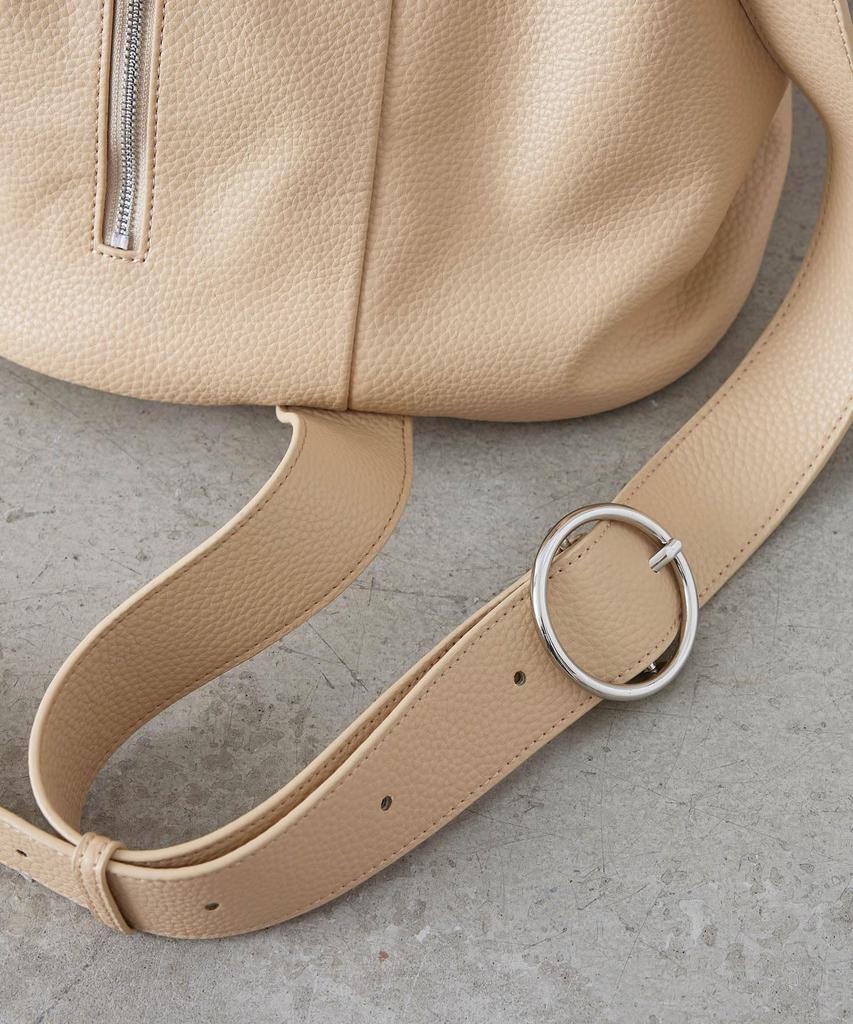 [EFOLE] Kordelzug-Einschultertasche aus Kunstleder