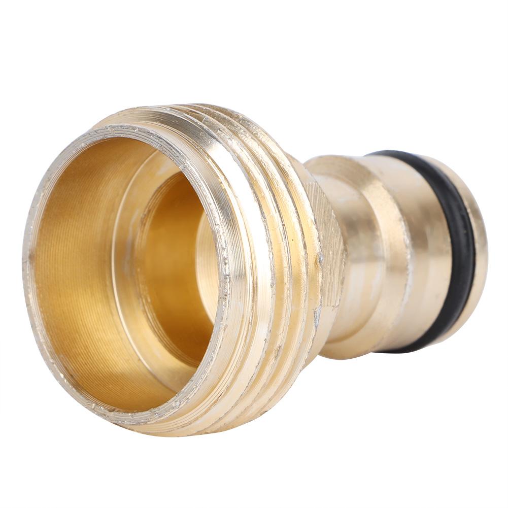 Conector de manguera de conexión rápida de aluminio de 3/4" Adaptador de tubería de agua para jardín doméstico