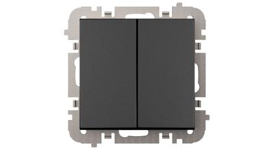 Vestra Double Stair Switch Without Frame Flush Mount IP20 Black 3818-19
