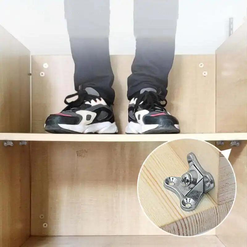 12 STÜCKE Eckverbinder-Halterungen Schmetterlings-Kombinations-Eckwinkel L-Form-Halterung Stützverbinder Halter Kombinierter Typ