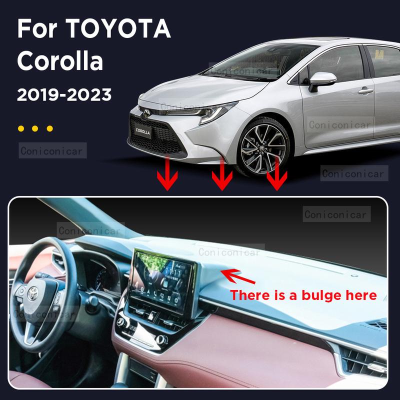 Dashboard Cover Mat Protective Pad  For TOYOTA Corolla E210 - Car Accessories Dash Board Sunshade Anti-UV Carpet Dashmat
