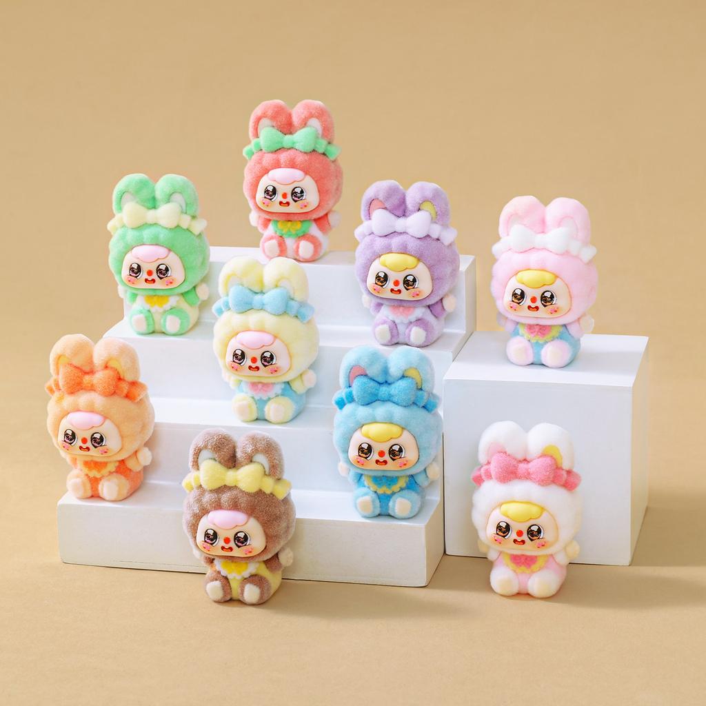 New Butterfly Knot Rabbit Plush Cute Doll Toys, Diy Blind Box Accessories Car Desktop Small Ornament Halloween Christmas Gifts