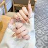 2026 Korean Style Cat Manicure: Medium-Long Wearable Nail Tips, Handmade & Detachable