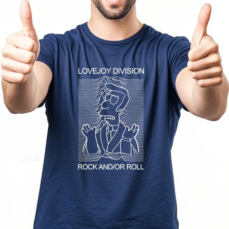 

Black summer Man tshirt Lovejoy Division Rock And Or Roll Short Sleeve Printed Round Neck Teeshirt summer cotton men tshirt 4XL