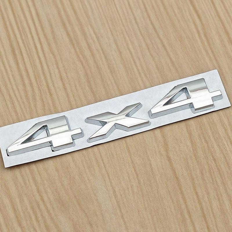 3D Chrome Black Nameplate 4X4 Logo Emblem Car Rear Trunk Sticker Badge for Jeep Grand Cherokee Wrangler Compass Accessories