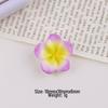 Colorful Plumeria Resin Charms: DIY Cream Glue Accessories for Crocs, Hair Clips, Earrings, Phone Cases
