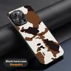 Cow print cteative painting art pattern Phone Case For iPhone 16 15 14 13 12 11 Plus Pro Max Limited Black hard case Sheepskin