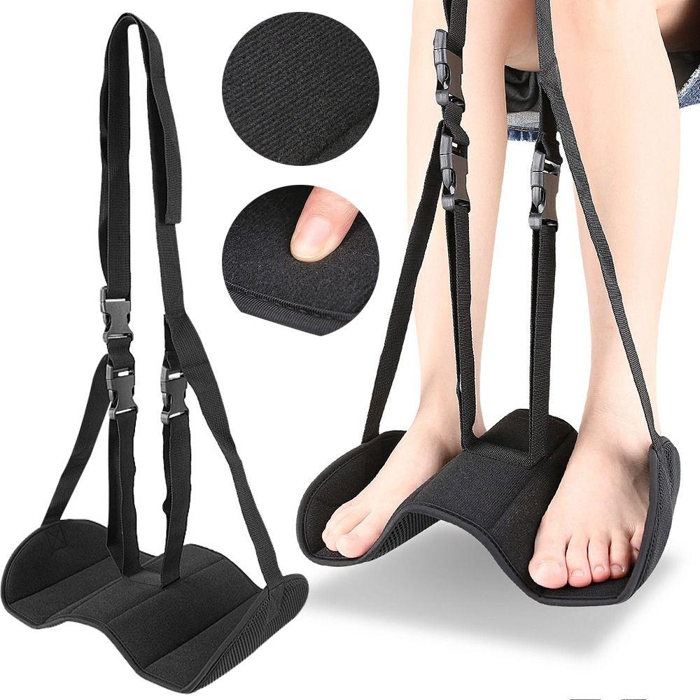 Breathable Travel Hanging Footrest Adjustable Airplane Foot Rest Leg Support Cushion Long Flights