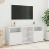 Vidaxl Szafka Tv Z Oświetleniem Led, Biała, 120X30X50 Cm