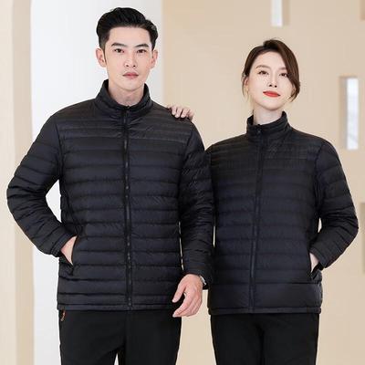 Veste d'hiver Tieluoman Unisexe Légère en Duvet de Canard Blanc