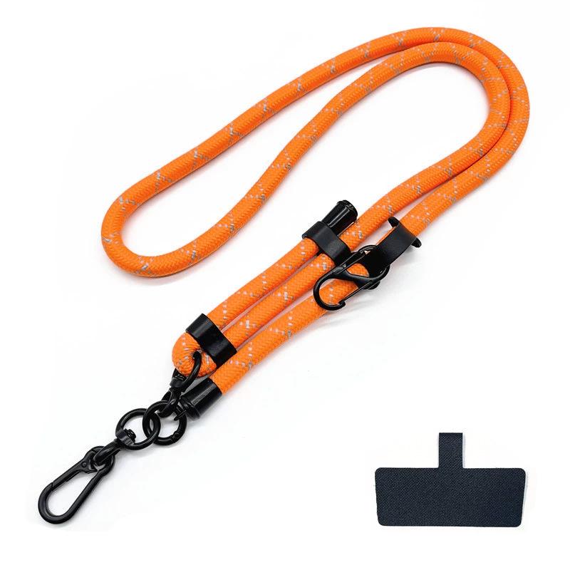 10MM Nastavitelný crossbody popruh na telefon a fotoaparát proti ztrátě s očkem a klipem