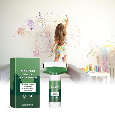 Walzen-Latexfarbe hat eine hohe Deckkraft, ist bequem, schnell trocknend, verschleißfest und korrosionsbeständig.