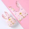 50Pcs Party Favors Cookie Candy Bags Carton Snack Packing Supplies Rabbit Ear Bags  Easter Party