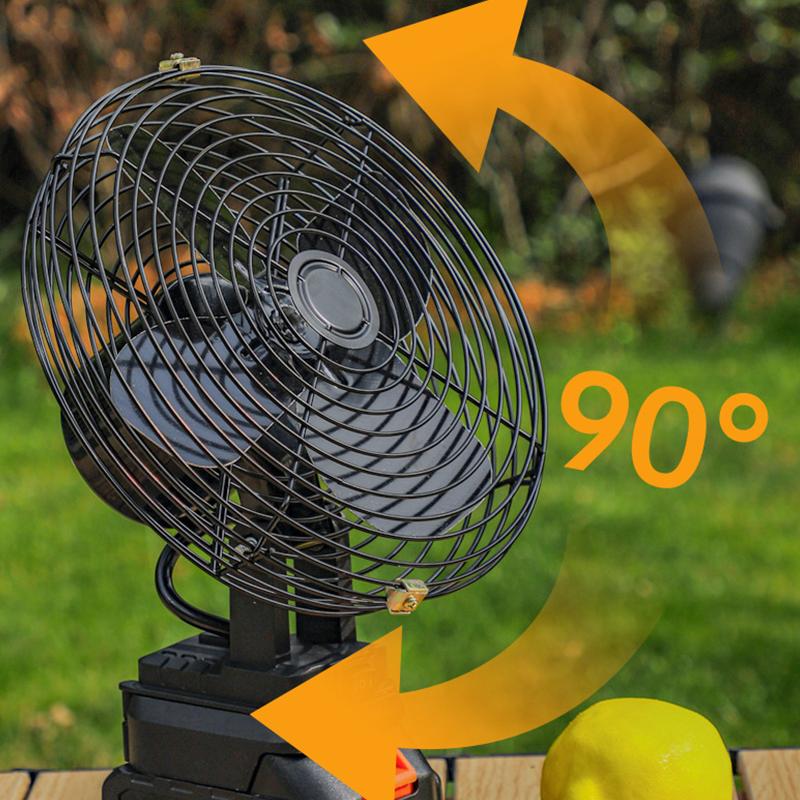 Portable Fan Cordless Lithium Battery Electric Fan Rechargeable Outdoor Desktop Cooling Fan For Philippine 5/10 Cell Batteries
