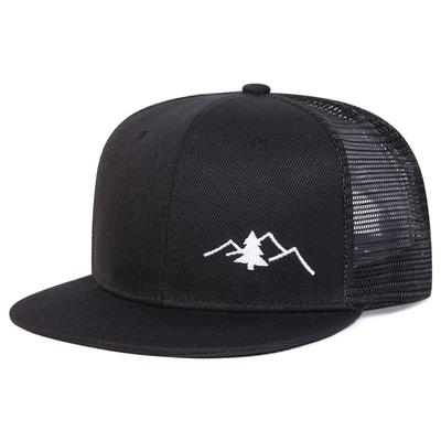 Fashion Hip Hop Unisex Mountain Embroidery Hip-hop Net Hats Spring Summer Outdoor Adjustable Casual BaseballCaps Sunscreen Hat