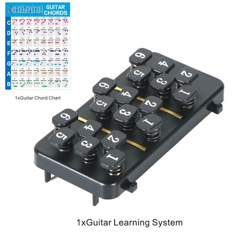 

Guitar Chord Helper One-Key Presser Folk Guitar Finger Trainer for Acoustic Guitar New чёрный