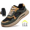 Men Safety Shoes Steel Toe Work Shoes Anti-smash Anti-puncture Breathable Indestructible Shoes Protective Boots Industrial Shoes