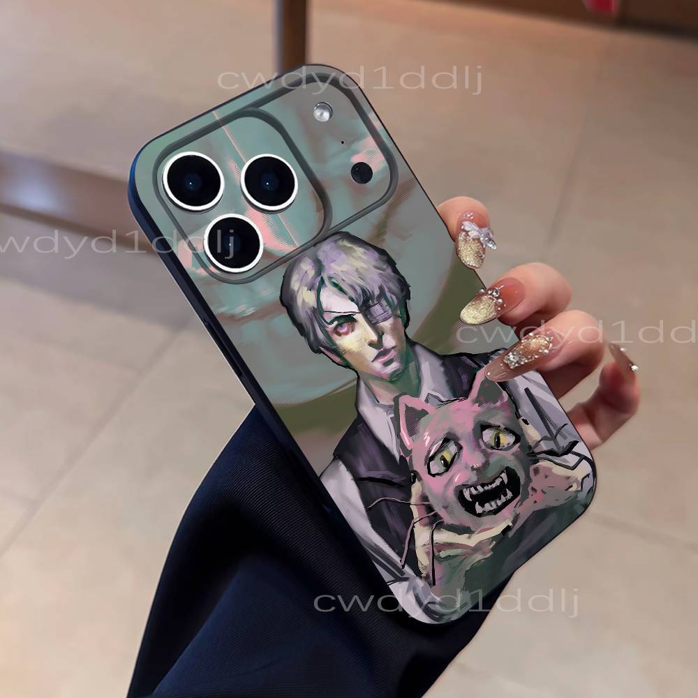 

PocketCat F-Fear H-Hunger Phone Case For iPhone 17,16,15,11,12,14,13 Pro Max Mini XS,XR,7 Plus 16E Air Shockproof Soft Cover iPhone15
