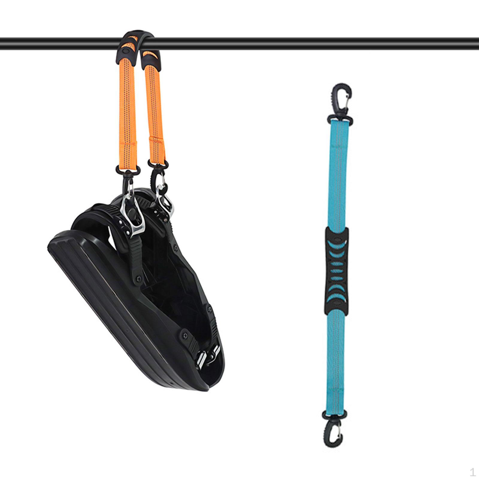 Skating Shoes Carrier Strap with End Hooks Carrying Tool Roller Skate Hanging Handle Buckle Ski Boot