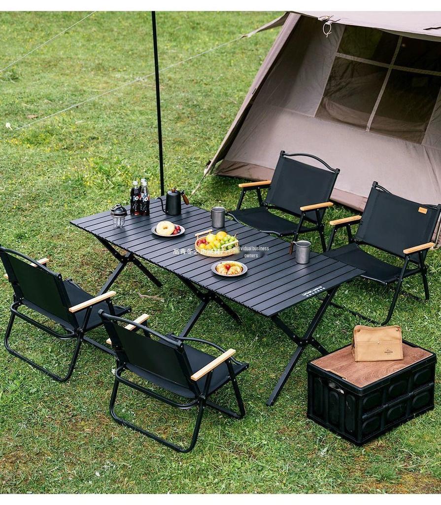 Portable Outdoor Folding Table and Chair Set for Camping and Picnic