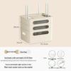Golden Cat WiFi Router Storage Box and TV Set-Top Shelf with Wire Organizer