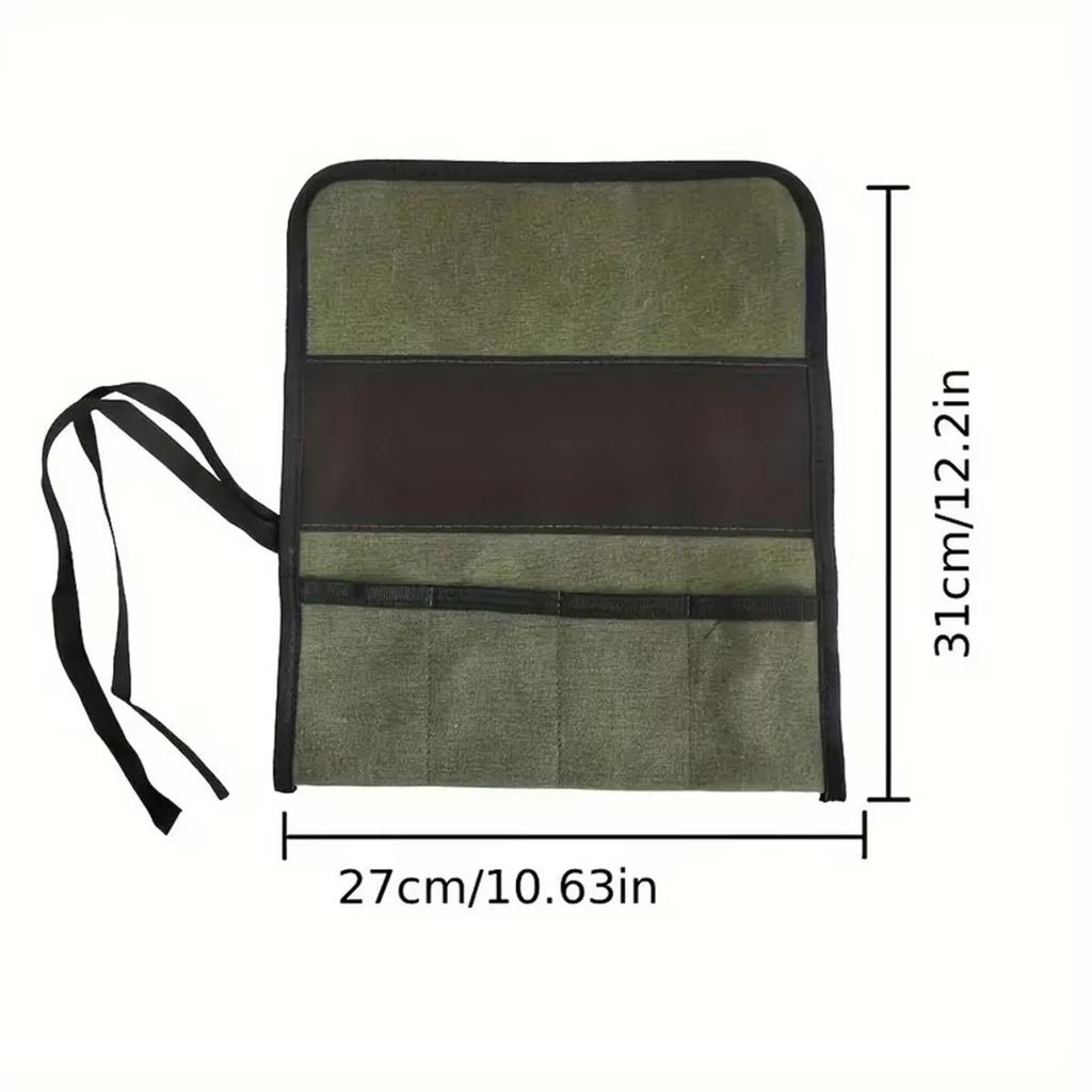 Multiple Pocket Multi-Purpose Roll Up Tool Bag Oxford Cloth Wrench Pouch Screwdrivers Drills Storage Case Bag Hanging Tool