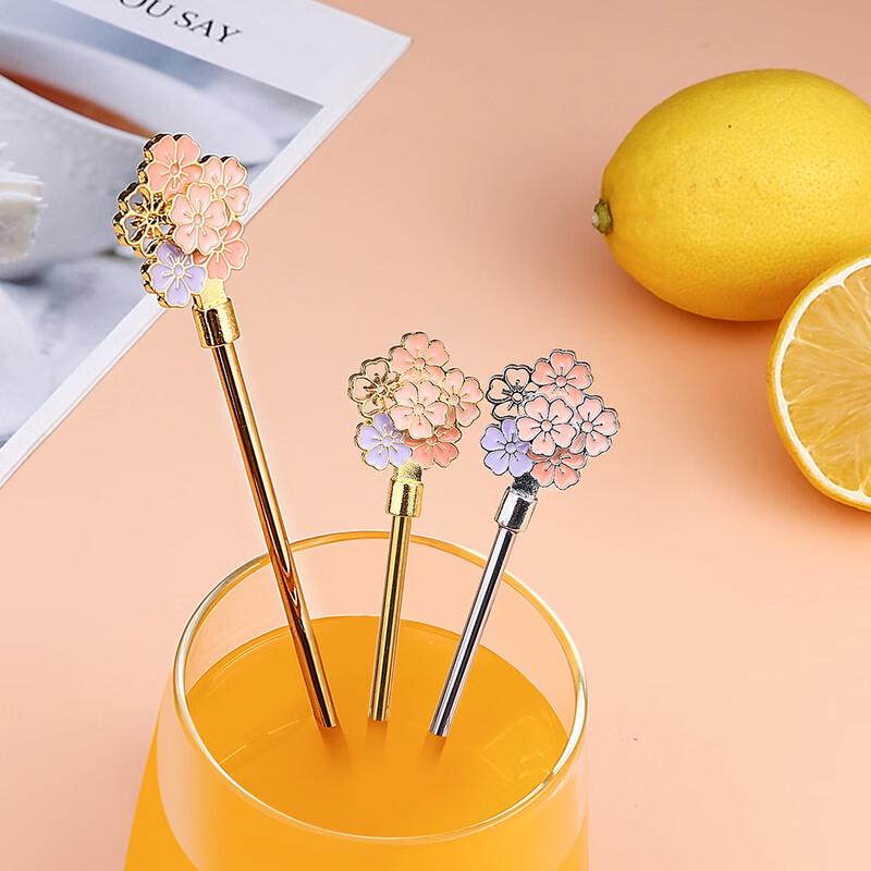 Sakura Long Handle 304 Stainless Steel Spoon