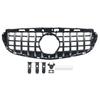 Grelha do Para-choques Dianteiro Preto Cromado Para Mercedes Benz Classe E W212 E250 E350 E400 2014 2015 2016 Grelha em Rede Preta Brilhante Estilo GT