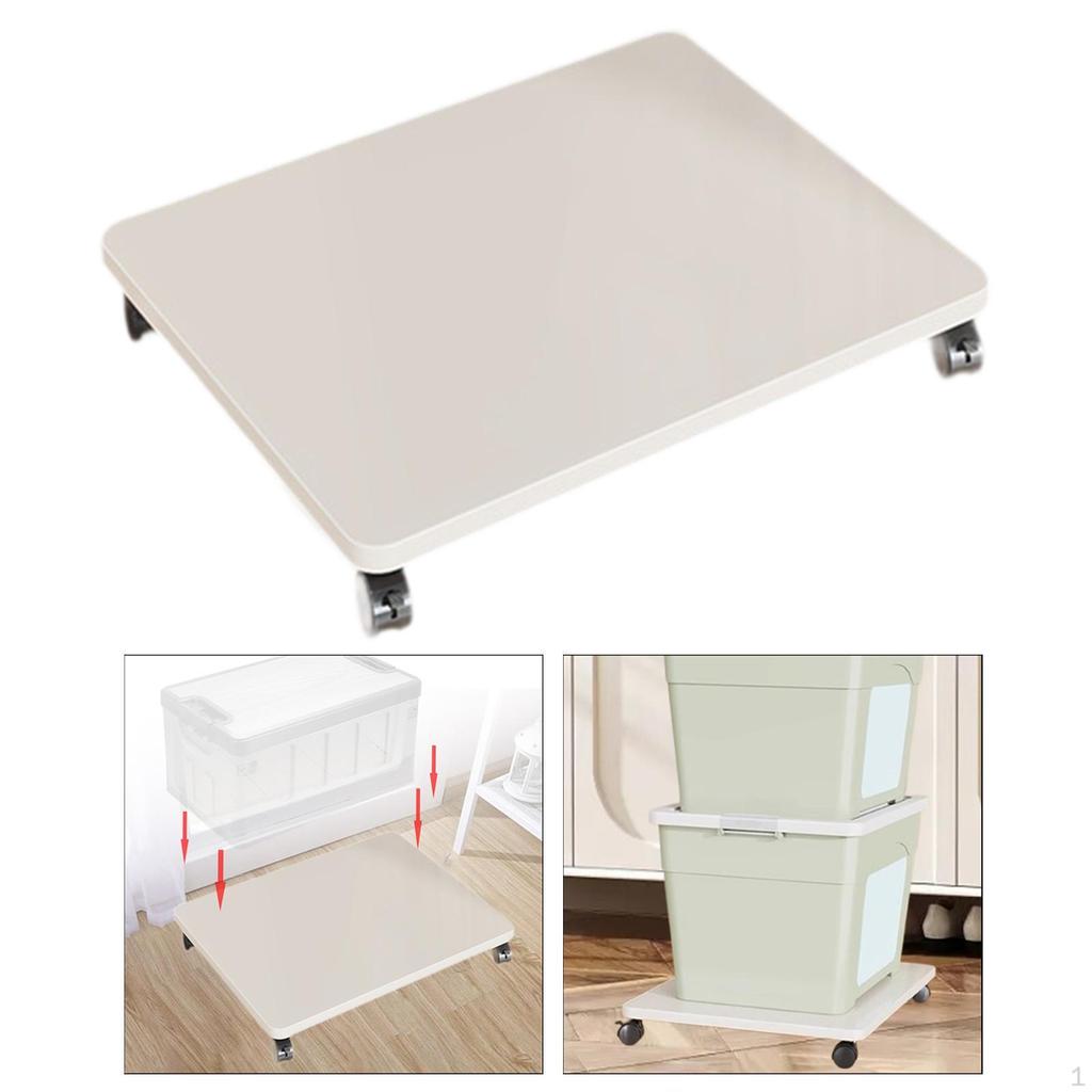 Audio Rack Storage Box On Wheels for Home and Office Use