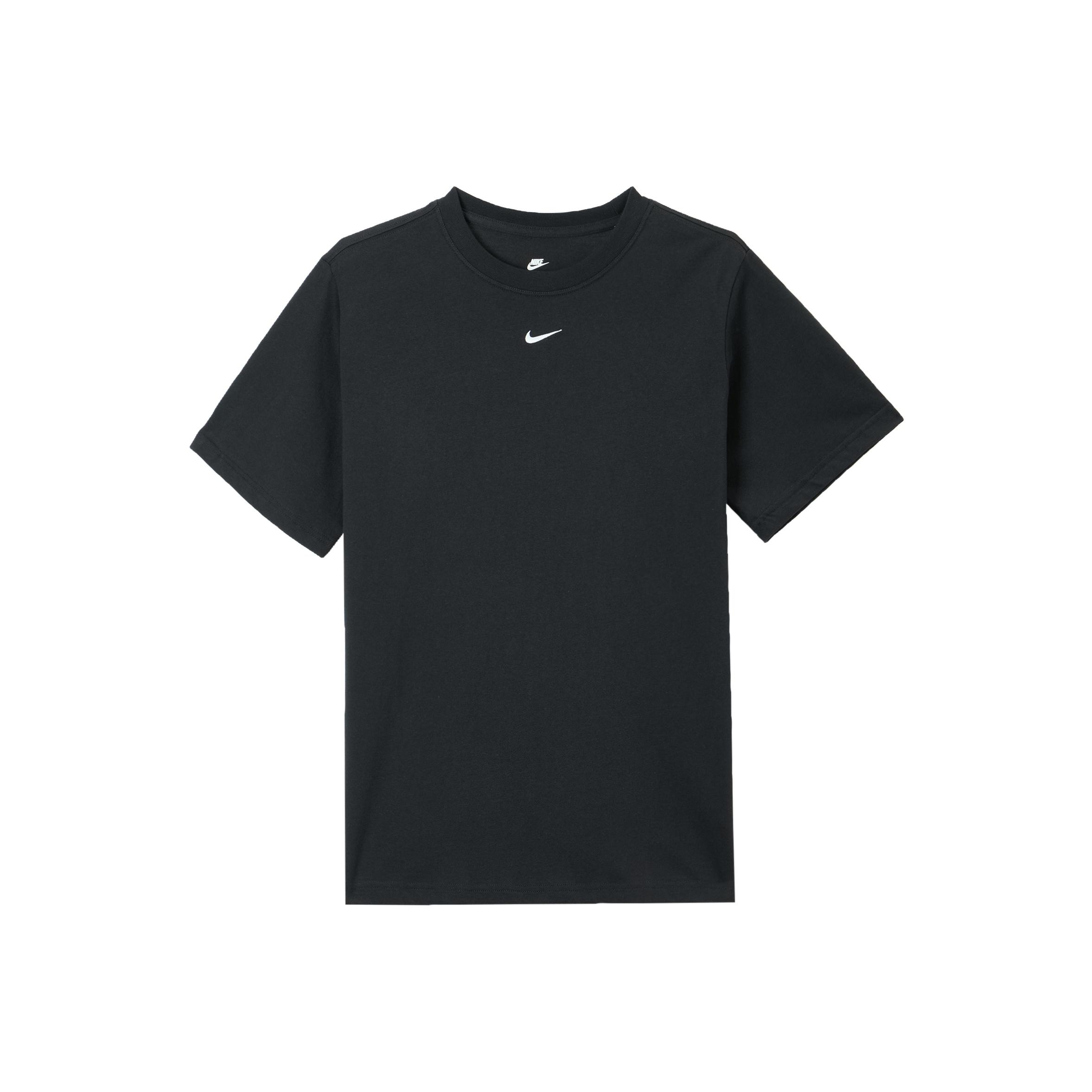 Nike Women's Black Sportswear Logo Graphic Crew Neck Oversized Short Sleeve Drop Shoulder T-Shirt Tops Fd4150-010 Cm