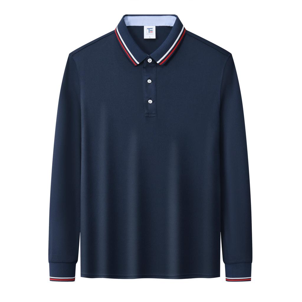 Men'S Polo Shirt Business Casual Long Sleeve T-Shirt Summer Autumn Hot Selling High-Quality Breathable Comfortable Fashion Top