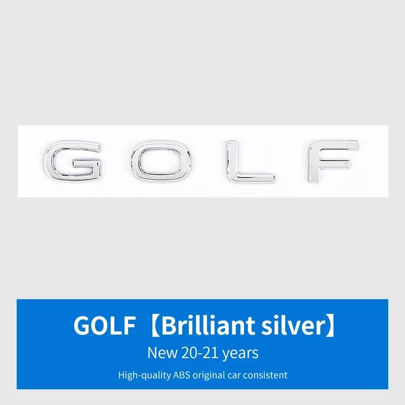 

1Pc Rear Trunk Emblem Badge Sticker ABS Plastic Silver and Black for POLO GOLF TOUARGE Logo 2016-2024 Decorative