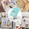 Rectangular Postage Stamp Punch Lever Action Craft Punch for Paper, Create Vintage Stamps for Scrapbooking DIY