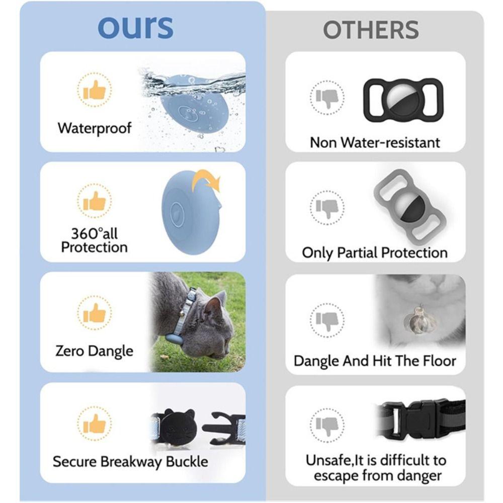 Adjustable Locator Holder Collar Bow Tie Cat Collar Bow Tie Pet Collar With Bell for Airtag Pet Cat