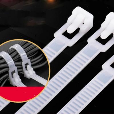 100Pcs 4.8x200mm Releasable Cable Ties Colored Plastics Reusable Cable Ties Multipurpose Wrap Nylon Zip Bundle Ties