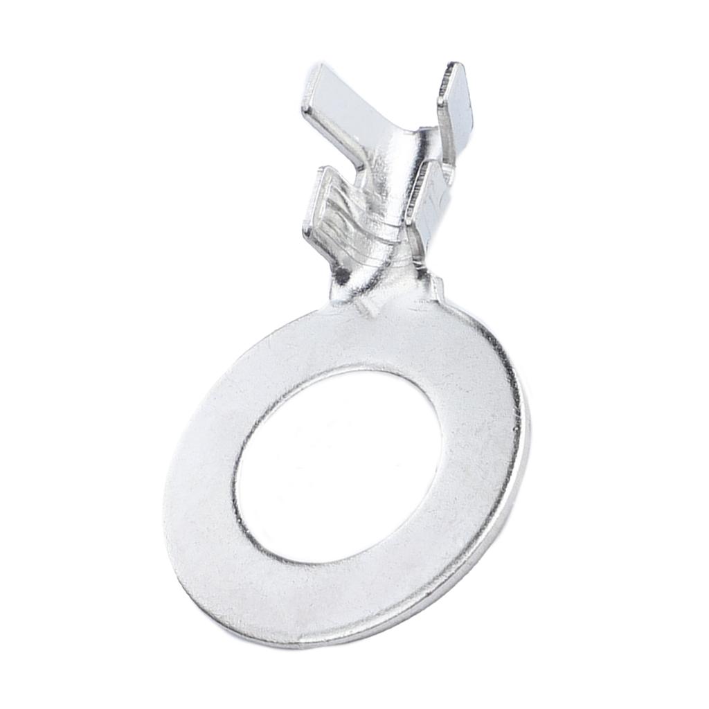 Multipurpose Pack of 100 Thickened Sturdy Brass Round Wire Terminals Connectors for Secure Electrical Connections